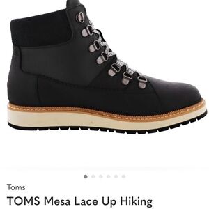 TOMS Black Hiking Boots with Tan Sole